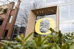 The University of Oregon's business school on Dec. 1, 2019.