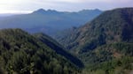 A view along the hiking route from Portland to the Oregon coast.