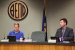 Bend City Councilor Nathan Boddie did not show up for the Oct. 3 council meeting. Protesters rallied outside the meeting calling for the council to take action after Boddie was accused of unwanted touching.