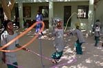 Students jump rope on October 21, 2016, at a school in Maiduguri, Nigeria, for children who have lost one or both parents due to Boko Haram violence.