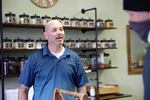 Jason Griffin, co-owner of the Earthly Home grocery in John Day, says the fresh, local vegetables were a big hit with his customers.