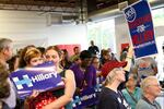 Hillary Clinton supporters in Portland for the May 17 Democratic presidential primary
