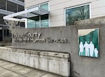 FILE - A sign outside the Jackson County Health and Human Services office in Medford on March 1, 2024.
