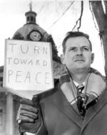 Civil rights activist William Lewis Moore holds a protest sign in Binghamton, N.Y., in 1963. Moore was shot dead on April 23, 1963, on a highway in Etowah County, Ala., while he was on a one-man crusade to protest segregation.