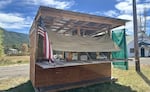 The farmstand at 5040 State Highway 38 in Drain, Ore., on Aug. 26, 2026.