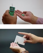 One of the BillerudKorsnäs paper replacements for a plastic box works just like a Tic Tac dispenser, but it employs a paper spring to release the mints.