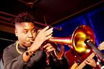 Christian Scott at soundcheck at Portland's Jack London Revue