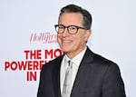 Stephen Colbert attended The Hollywood Reporter's The Most Powerful People in New York Media celebration in New York earlier this month. After being ousted from his hosting role on The Late Show, Colbert hosted a local cable access show in Monroe, Michigan.