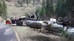 A fish tanker truck was carrying some 102,000 spring Chinook smolts from Lookingglass Hatchery in northeast Oregon when it overturned near the water.