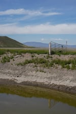The dry bed of the Lower Klamath Lake in Siskiyou County on April 20, 2026.