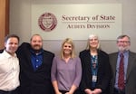 Jamie Ralls, Audit Manager at the Secretary of State’s audit division, is pictured in the middle.