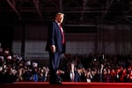 Former President Donald Trump holds a campaign rally at Macomb Community College on Nov. 1, in Warren, Mich. With four days until the election, Trump is campaigning on Friday in the battleground states of Michigan and Wisconsin. (Photo by Chip Somodevilla/Getty Images)