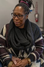 Social worker and end-of-life doula JamiQuan Rudd. She helps clients with practical things like funeral arrangements, helping someone donate their body, or planning for what happens to their property after death.