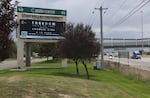 A campus billboard advertises a memorial for Charlie Kirk on the campus of Utah Valley University in Orem, Utah.