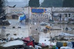 TOPSHOT - A flooded slum area is pictured in Picanya, near Valencia, eastern Spain, on October 30, 2024. Floods triggered by torrential rain in Spain's eastern Valencia region have killed 51 people, emergency services said on October 30. (Photo by Jose Jordan / AFP) (Photo by JOSE JORDAN/AFP via Getty Images)