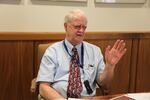 Oregon Senate President Peter Courtney in his office at the Capitol on March 23, 2017.