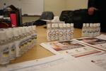Hand hygiene is central to the messaging for preventing coronavirus spread. Central Oregon public health departments distributed hand sanitizer at a meeting in Bend, Ore., on Monday, March 2, 2020.
