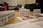 Hand hygiene is central to the messaging for preventing coronavirus spread. Central Oregon public health departments distributed hand sanitizer at a meeting in Bend, Ore., on Monday, March 2, 2020. 