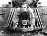 Buster Keaton stars as Johnny Gray in his 1926 silent film "The General," which was filmed in Cottage Grove, Oregon. To celebrate its 90th birthday, the Hollywood Theatre has commissioned an original live score to tour the state.