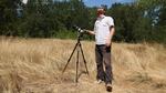 Astrophotographer Jake Breed gives a total solar eclipse photography demonstration at Oaks Bottom Wildlife Reserve in Southeast Portland, Oregon.
