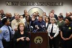 Louisiana Gov. Jeff Landry speaks to the media during a press conference on January 1, 2025 in New Orleans, Louisiana.