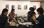 Left to right: storyteller Mercedes Orozco, OPB's Carlye Meisburger, storyteller Leslie Stevenson, and Tender Table founder Stacy Tran.