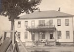 This image from 1907 shows the girls' dormitory at the Klamath Agency boarding school. Five students confessed to burning it down in 1927.