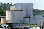 The Blue Heron Paper Company, pictured here on May 28, 2026, closed in 2011. The Confederated Tribes of Grand Ronde purchased the property in 2019.