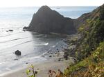 A view of the shore in Bandon, Ore, on the southern Oregon Coast.