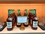 FILE - In this Thursday, June 7, 2018, photo, bottles of Kentucky straight bourbon whisky are displayed at Old Forester Distilling Co. in downtown Louisville, Ky. Bottles of the label's "Birthday" bourbon, not pictured, can draw more than $1,000 each.