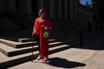 Duana Ricks-Johnson, a disabled veteran and single parent who has moved her family five times in the past four years due to rent increases.