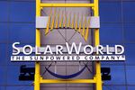 Entrance to SolarWorld in Hillsboro, Ore. A new federal ruling ties layoffs at the company's facilities in California to competition from imported Chinese solar panels.