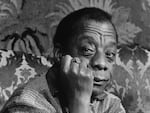 American writer James Baldwin photographed on January 20, 1986.