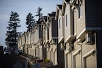 Townhomes in the Morningside community of Happy Valley, Ore., are pictured Saturday, Jan. 12, 2019.