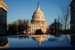 The exterior of the U.S. Capitol building is seen at sunrise on Feb. 8, 2021, in Washington, DC.