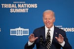 U.S. President Joe Biden delivers remarks at the 2023 White House Tribal Nations Summit in 2023.