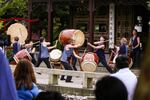 Taiko is at once graceful and frenetic. It's multiple people playing one big drum set spread across the stage.
