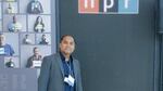 Portland resident and Bhutanese refugee Som Nath Subedi at NPR headquarters in DC