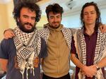 Hisham Awartani, Kinnan Abdalhamid and Tahseen Ali Ahmed, three college students of Palestinian descent who were shot near the University of Vermont in Burlington on Nov. 25, 2023, are seen in this undated photo.