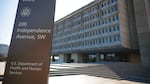 The U.S. Department of Health and Human Services building is seen on March 27, 2025, in Washington, D.C.
