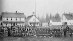 This image, circa 1890, shows students at the Klamath Agency boarding school on the Klamath Indian Reservation.