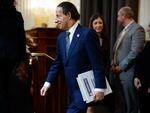 Rep. Jamie Raskin, D-Md., arrives at the final meeting of the Jan. 6 committee on Capitol Hill on Monday.