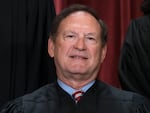 Supreme Court Justice Samuel Alito sits for a group portrait the Supreme Court building in Washington on Oct. 7, 2022.