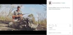 A screenshot from James Nash's Instagram shows him with a warthog. Nash's photos of big game hunting prompted outrage from the state's environmental groups after he was nominated to the Oregon Fish and Wildlife Commission, but several others, including the Oregon Hunters Association, have voiced support for Nash's selection.