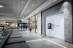 An empty mall store is seen in Briarwood Mall in Ann Arbor, Michigan, on November 26, 2025. The previous stall housed Beauty Essentials.