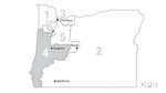 Oregon's U.S. House District 4 under the 2022 redistricting map.