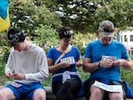 Participants in the Vyshyvanka Run DC in Washington, D.C. on August 24, 2024.