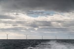 FILE - The five turbines of America's first offshore wind farm, owned by the Danish company, Orsted, are seen from a tour boat off the coast of Block Island, R.I., Oct. 17, 2022. Efforts to advance a floating offshore wind industry on the Oregon Coast have been challenged by opposition from coastal communities, tribes, the fishing industry and changing federal administrations.