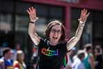 Hundreds gathered in downtown Portland on June 14, 2015, for Pride Northwest, an annual parade and celebration of LGBT communities. Oregon Gov. Kate Brown, the marshal for the parade, is recognized as the first openly bisexual governor in the country.