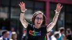 Hundreds gathered in downtown Portland on June 14, 2015, for Pride Northwest, an annual parade and celebration of LGBT communities. Oregon Gov. Kate Brown, the marshal for the parade, is recognized as the first openly bisexual governor in the country.